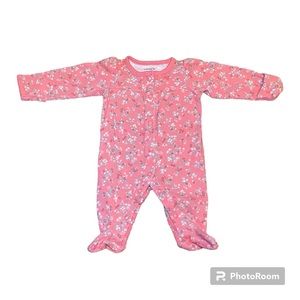 Baby girl onesie. Newborn. Slightly worn. By Carter’s.